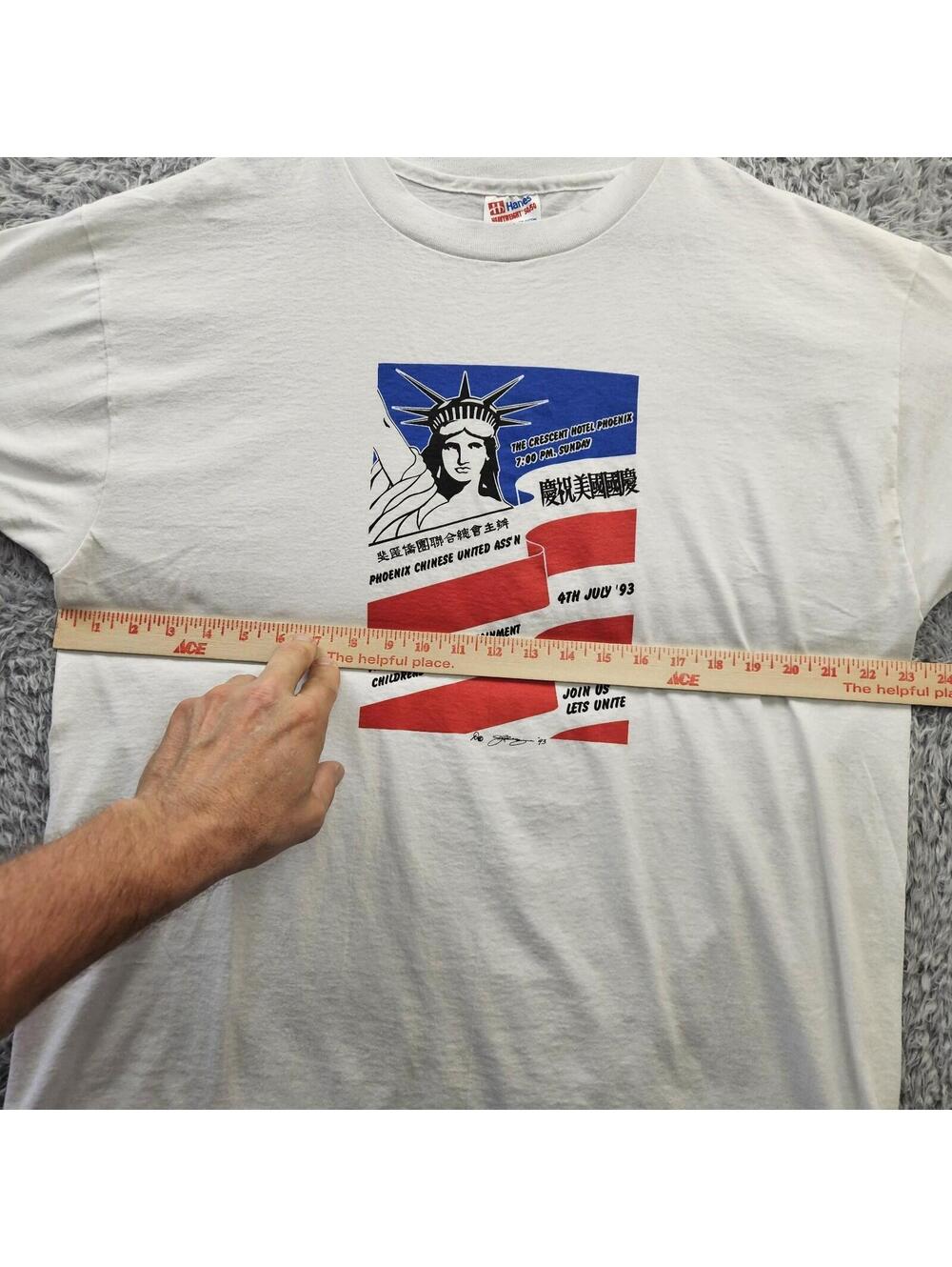 Crescent Hotel Phoenix Vintage T Shirt Chinese Fashion Show 1993 USA Men XL Hane - Picture 5 of 12